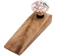 Birds Ceramic Wooden Door Stopper